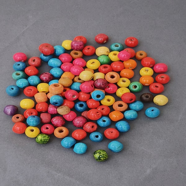 Round Wooden Beads Multi Colour 8mm