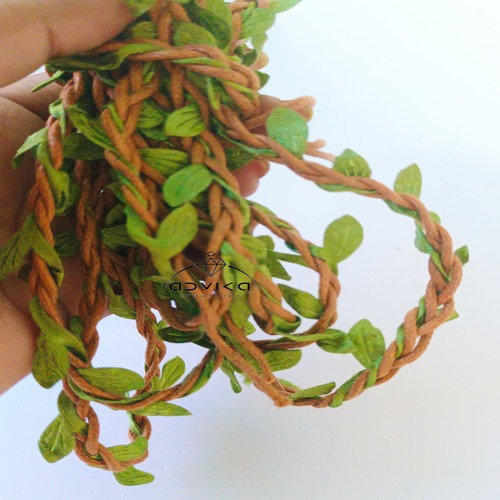 Green leaf lace for art and decorations 02