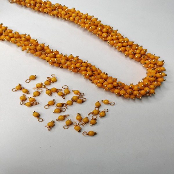 Yellow color Spacer Beads Loreals (Jewelry Supply)