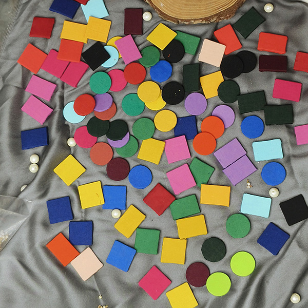 Pre-Wrapped Fabric MDF Cutouts for Craft combo (50 pair mix)