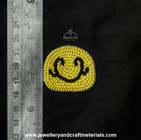 Embroidered Smiley Patch