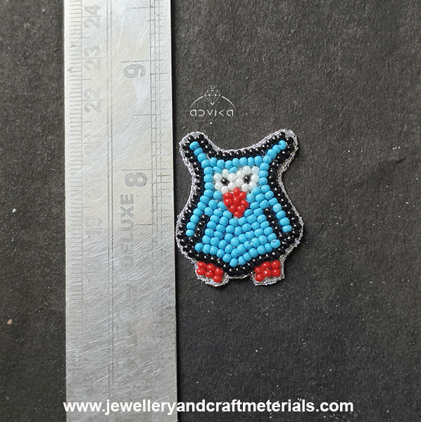 Beaded Embroidered Pikachu Patch