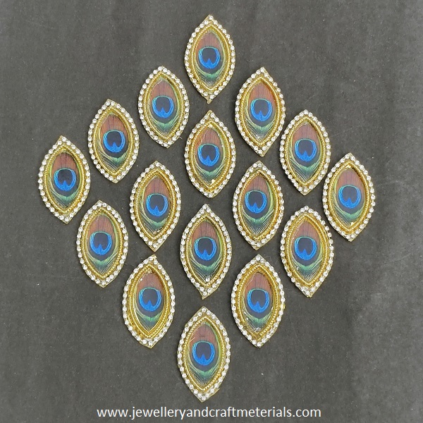 peacock embroided patch