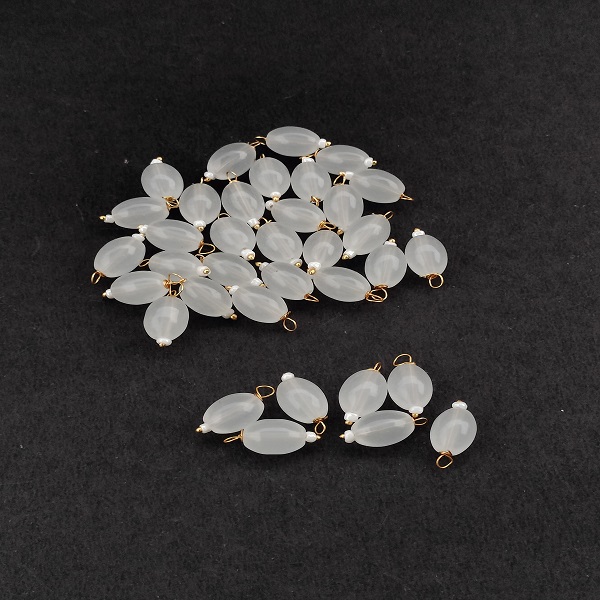 Oval beads Hnaging light white