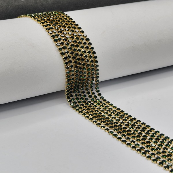 Green Stone chain for diy craft