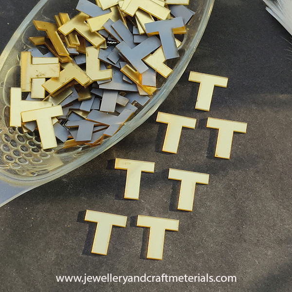 T alphabet 1 inch cutout 