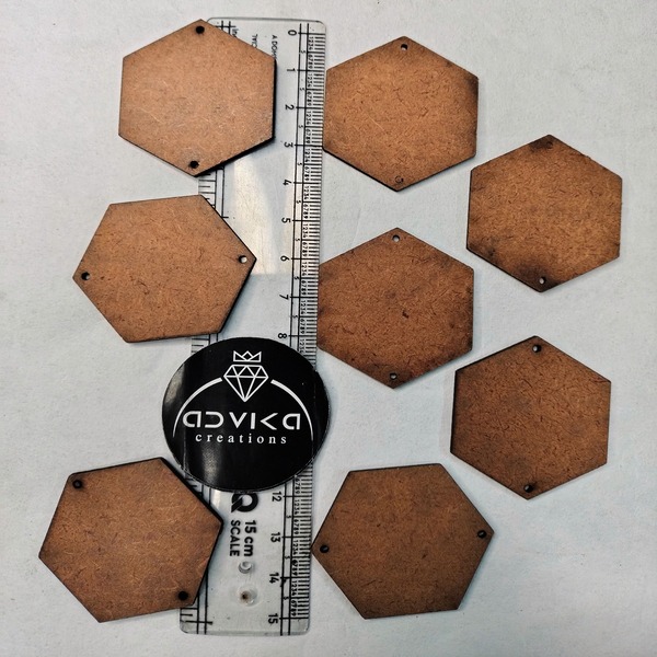hexagon Mdf cutting 4 cm