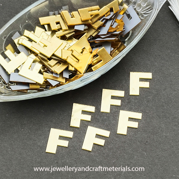 F alphabet 1 inch cutout