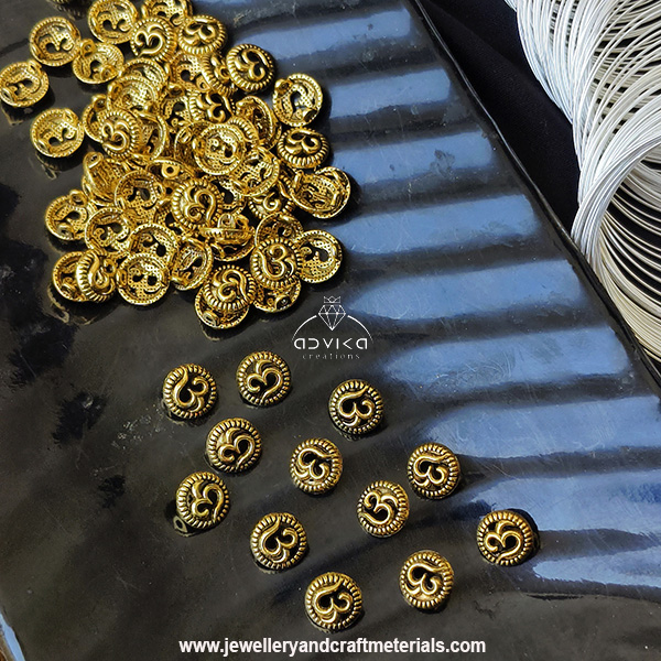 Oxidized Om Charm 01