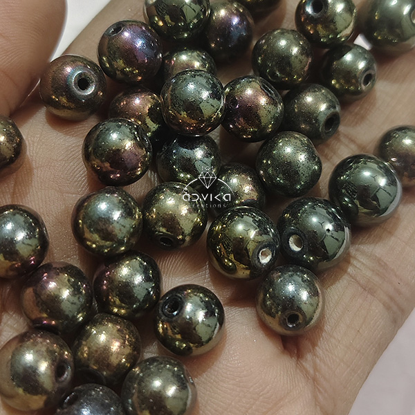 Rainbow glass bead 8mm