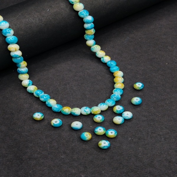 Colored Textured Marble Beads 8 mm 21