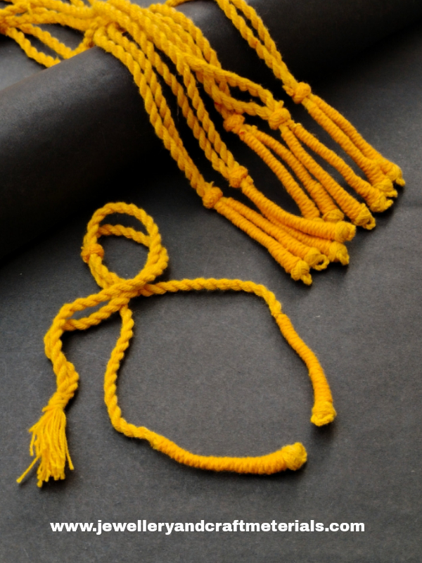 cotton necklace dori yellow