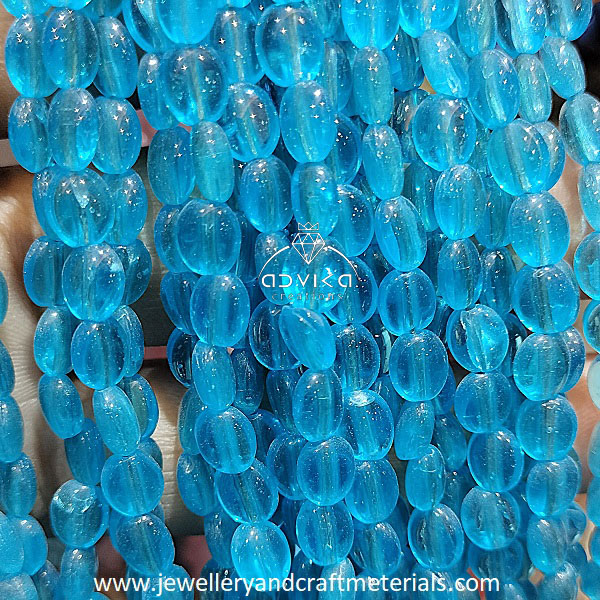 Flat Oval Beads for DIY Jewelry and craft 17