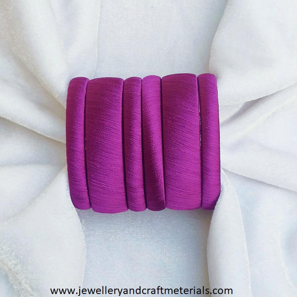 Silk thread kada bangle base