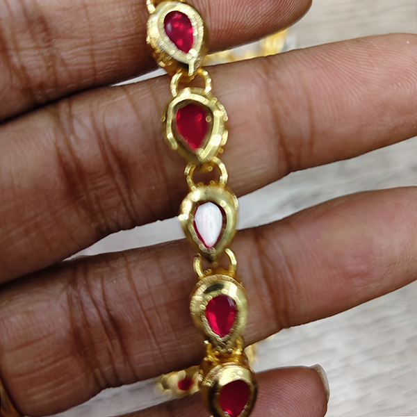 Drop Shape Kundan Connector