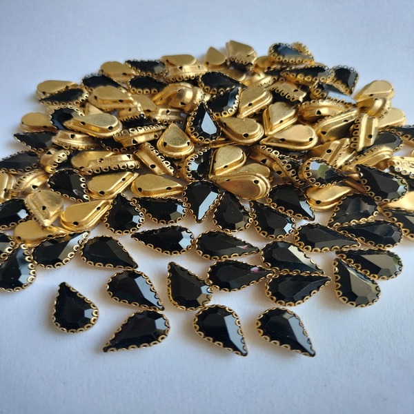 Black Drop clip Stone 14 mm