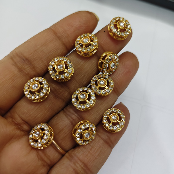 Designer Circle Kundan Connector