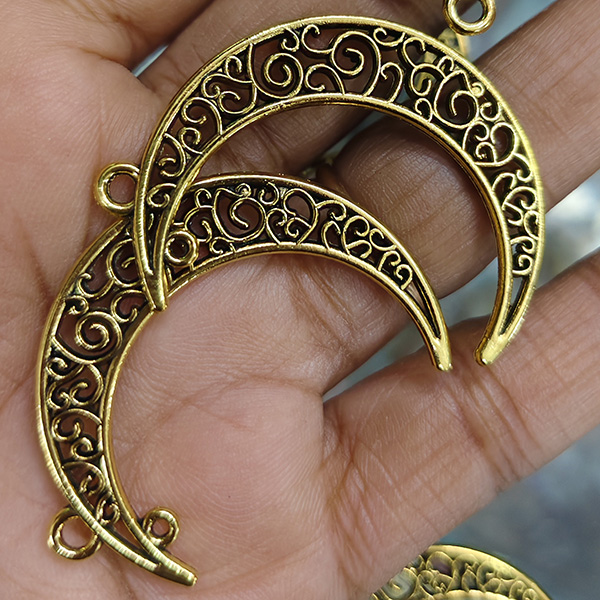  Halfmoon Metal Charm