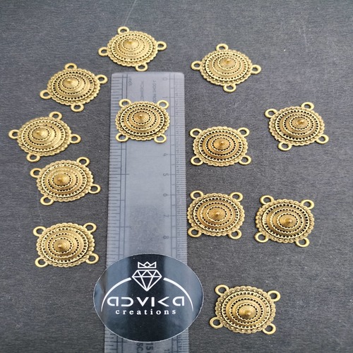 oxidised golden 4 loop connectot