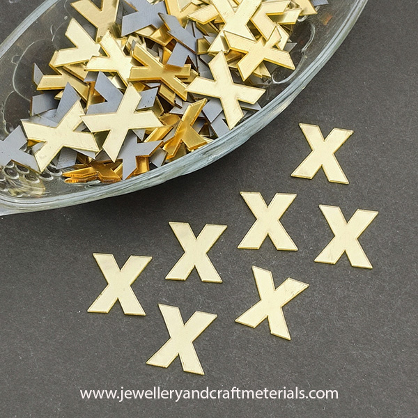 X alphabet 1 inch cutout
