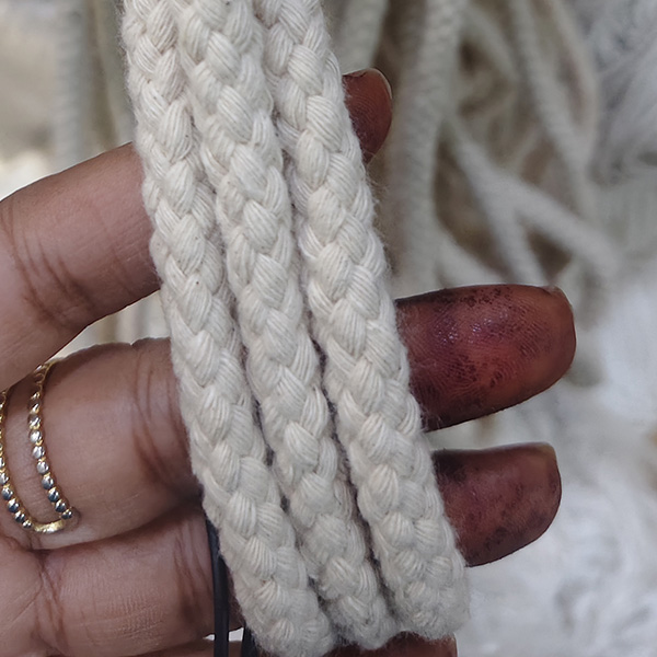 White Cotton Braided Rope