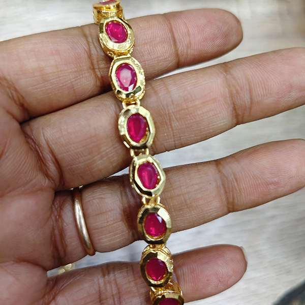 Oval Kundan Connector