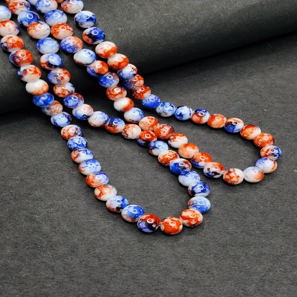 Colored Textured Marble Beads 11
