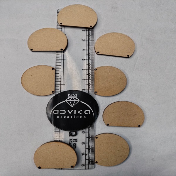 Semi-Circle shape mdf cutting 1 inch