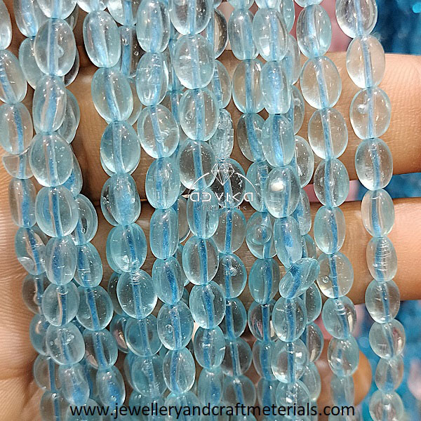Flat Oval Beads for DIY Jewelry and craft 16