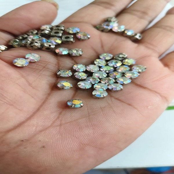 Rainbow Round clipstone 6 mm