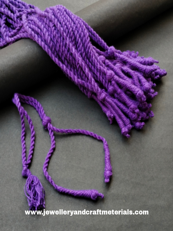 Cotton necklace dori violet