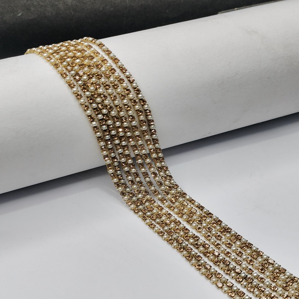 Pearl and nug chain for Embroidery DIY