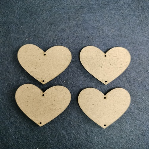  Heart shape MDF base 3.5 cm