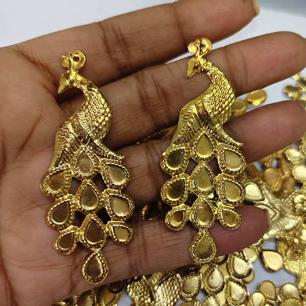 Peacock Metal Pendant Charm