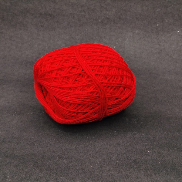 Red crochet thread 1 mm
