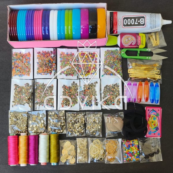 Silk Thread Bangle Making Beginner DIY kit with Materials and Tools