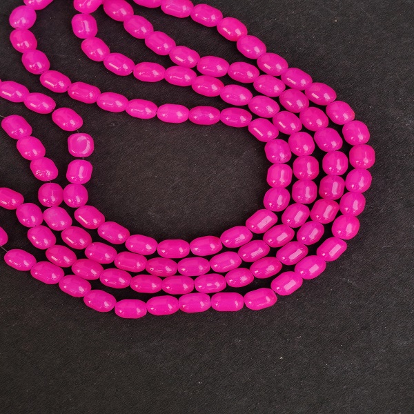Rani Pink Oval beads
