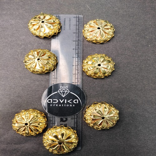 Flat Golden Jhumki / Kaleera base