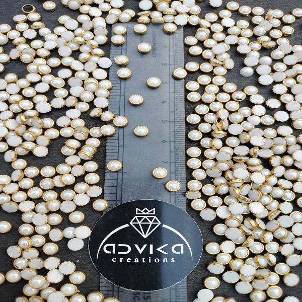 Round Ceramic fitting stone Small size for DIY