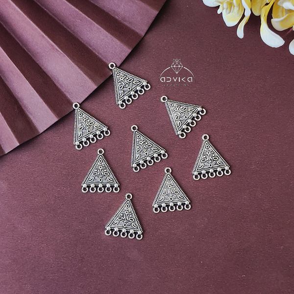Silver Triangular Charms