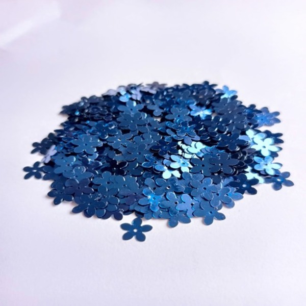 Blue Flower Sequin