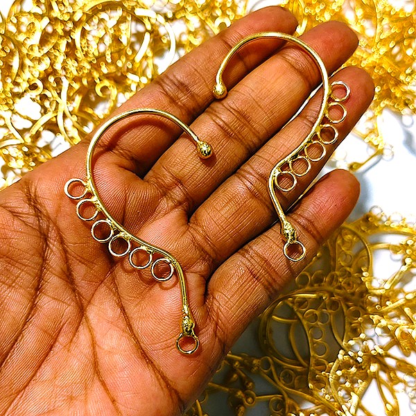 Earcuffs golden/silver