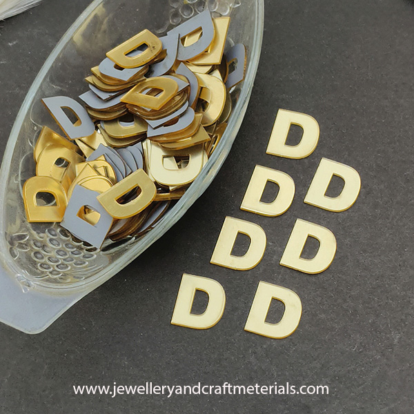 D alphabet 1 inch cutout