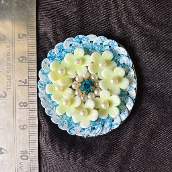 Embroidered circle 10