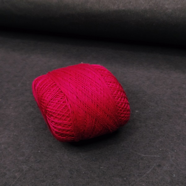 Red crochet thread 