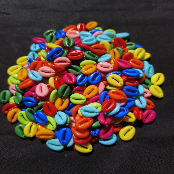 Acrylic Cowrie Shell Beads