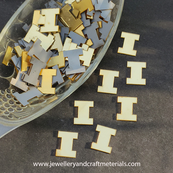 I alphabet 1 inch cutout