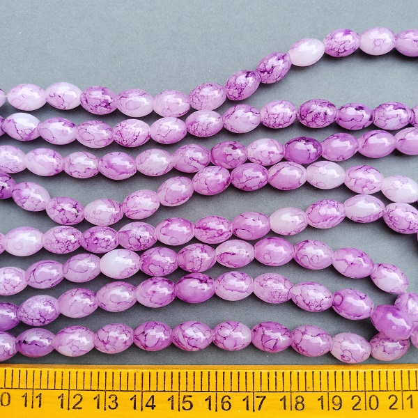 Texture Oval Beads for DIY Jewelry and craft
