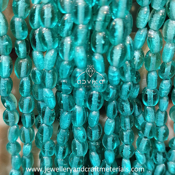 Flat Oval Beads for DIY Jewelry and craft 08