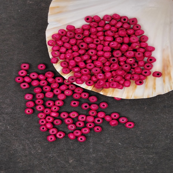 Pink Wooden Beads